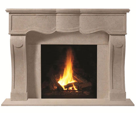 1104.527 Cast stone fireplace mantel