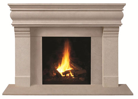 1106.556 Cast stone fireplace mantel