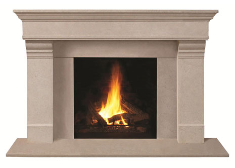1110.556 Cast stone fireplace mantel