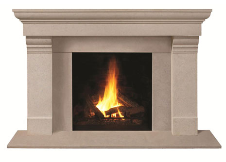 1147.556 Cast stone fireplace mantel
