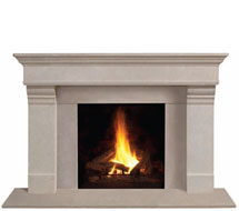 1110.556 stone fireplace mantle surround in Newton