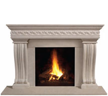 1110S.536 stone fireplace mantle surround in Chicago