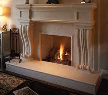 1143.536 stone fireplace mantle surround in Pittsburgh