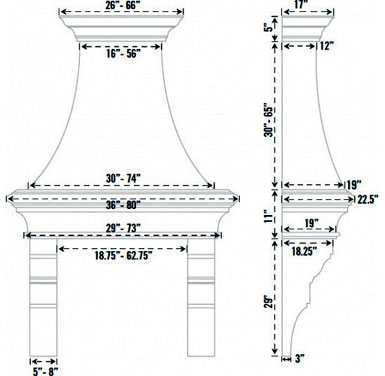Spec sheet KH.2018 stone range hood