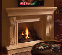 1112.533 stone fireplace mantle surround