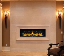 1116 stone fireplace mantle surround in Toronto