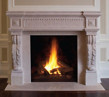 1141.524 stone fireplace mantle surround