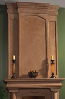 Trevi stone fireplace overmantle surround